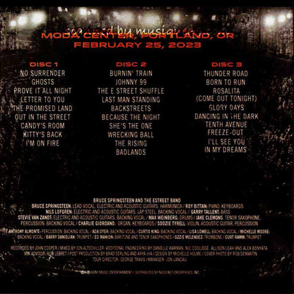 Bruce Springsteen &amp; The E Street Band - Moda Center, Portland, OR, Feb 25, 2023 (CD)