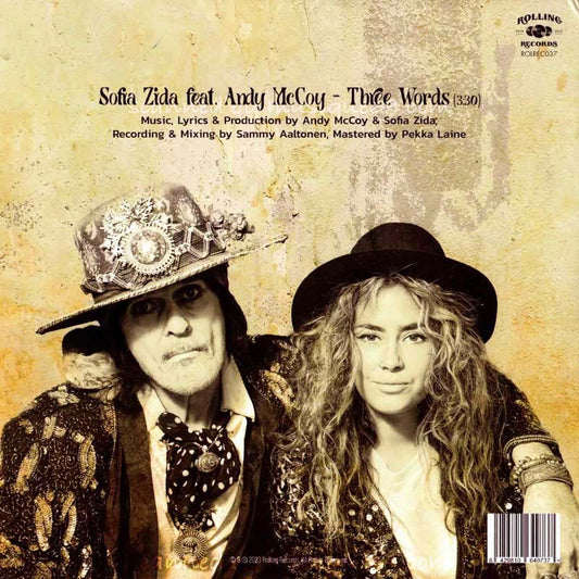 アンディマッコイ Andy McCoy (Sofia Zida) - Three Words: RSD Finland 2023 Exclusive Limited Edition (vinyl)