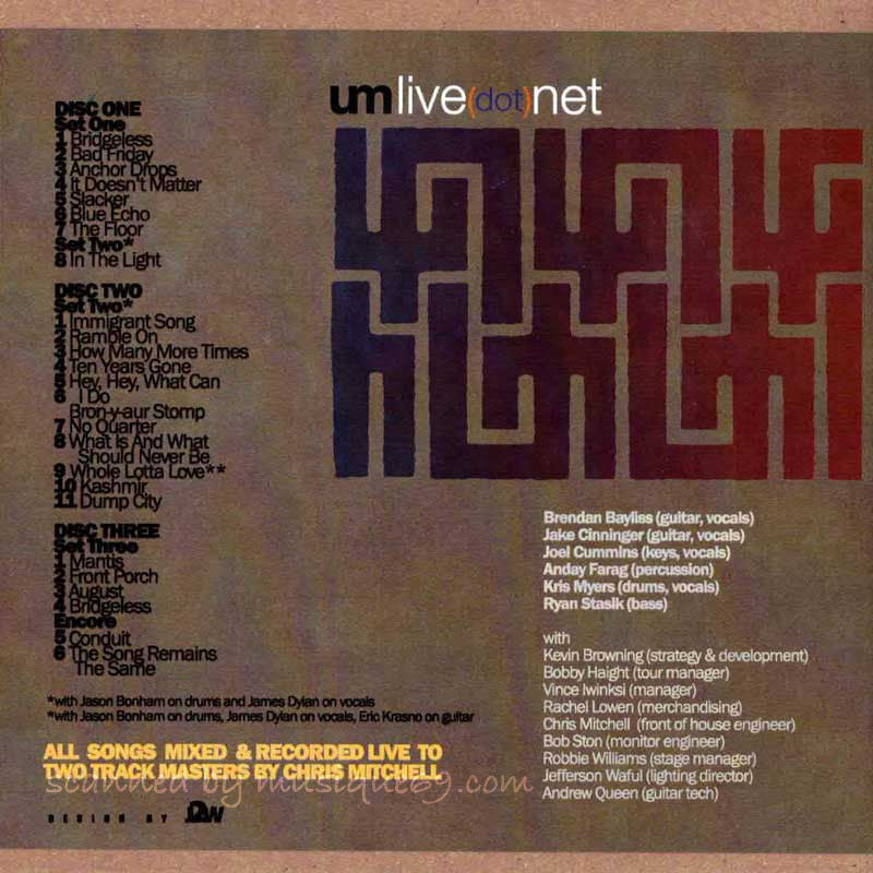 ジェイソンボーナム Jason Bonham (Umphrey's McGee) - Umlive; 06.23.19 | Red Rocks Amphitheater, Morrison, CO (CD)