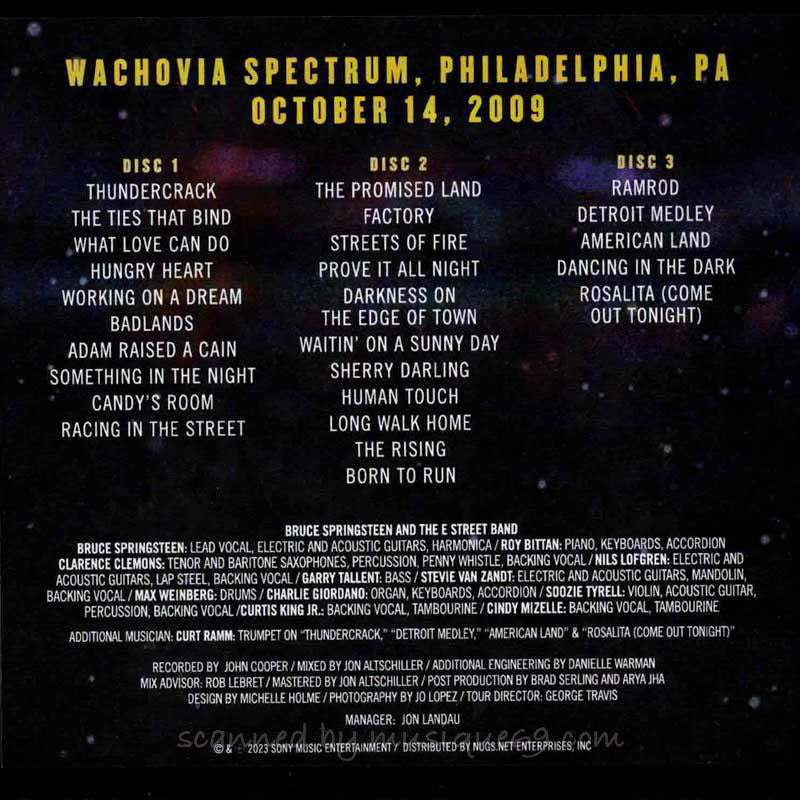 ブルーススプリングスティーン Bruce Springsteen & The E Street Band - Wachovia Spectrum, Philadelphia, PA | October 14, 2009: US Exclusive Edition (CD)