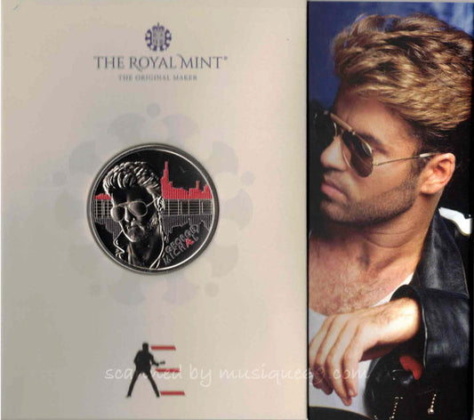 ジョージマイケル George Michael - Music Legends: George Michael 2024 UK £5 Brilliant Uncirculated Colour Coin