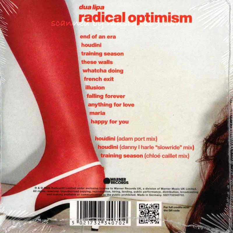 デュアリパ Dua Lipa - Radical Optimism: UK Exclusive Alternate Artwork Deluxe Edition (CD)