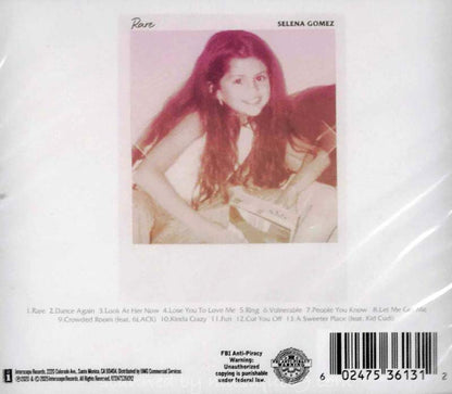 セレーナゴメス Selena Gomez - Rare: Exclusive 5-Year Anniversary Cover Limited Edition (CD)