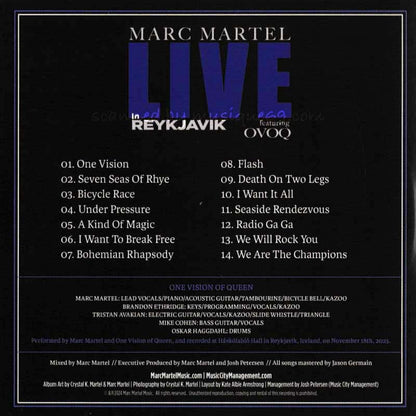 マークマーテル Marc Martel feat. OVOQ - Live in Reykjavik: Exclusive Limited Edition (CD)