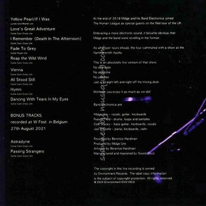 ウルトラヴォックス Ultravox (Midge Ure & Band Electronica) - Live at the Hammersmith Apollo 2018: Exclusive Limited Edition (CD)