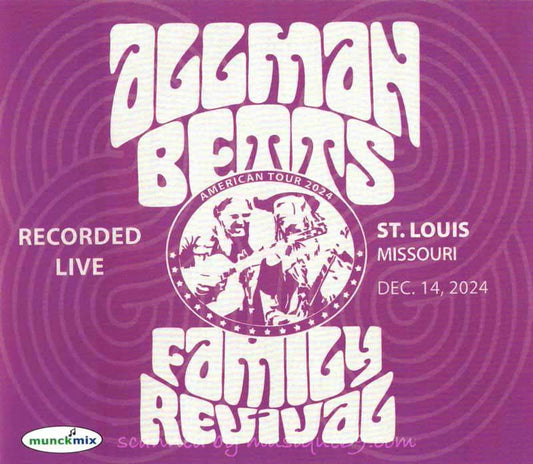 オールマンベッツ Allman Betts Family Revival - 2024 American Tour; St. Louis, Missouri | Dec. 14, 2024 (CD)