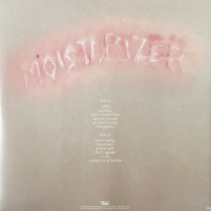 ウェットレッグ Wet Leg - Moisturizer: UK Exclusive Autographed/ 3D Lenticular Cover/ Cream Coloured LP (vinyl)