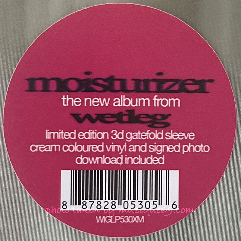 ウェットレッグ Wet Leg - Moisturizer: UK Exclusive Autographed/ 3D Lenticular Cover/ Cream Coloured LP (vinyl)