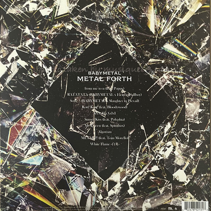 ベビーメタル Babymetal - Metal Forth: US Exclusive Autographed/ Black & Red Splatter Coloured Extreme Limited Edition LP (vinyl)