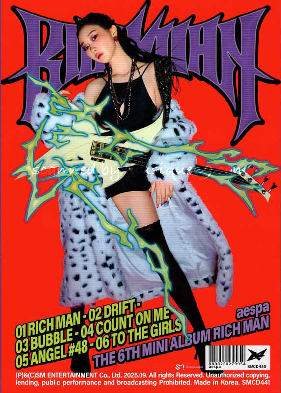 エスパ aespa - Rich Man (The 6th Mini Album): US Exclusive Autographed Energy Version (CD)