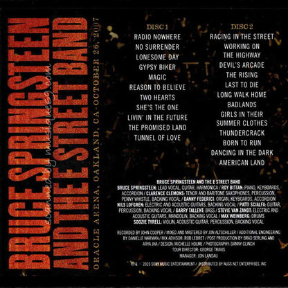 ブルーススプリングスティーン Bruce Springsteen & The E Street Band - Oracle Arena, Oakland, CA | October 26, 2007: US Exclusive Edition (CD)