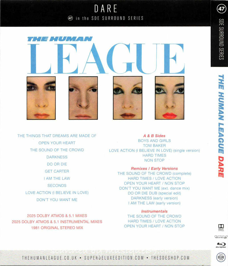 The Human League - Dare: SDE Surround Series Exclusive Limited Edition Blu-Ray Audio