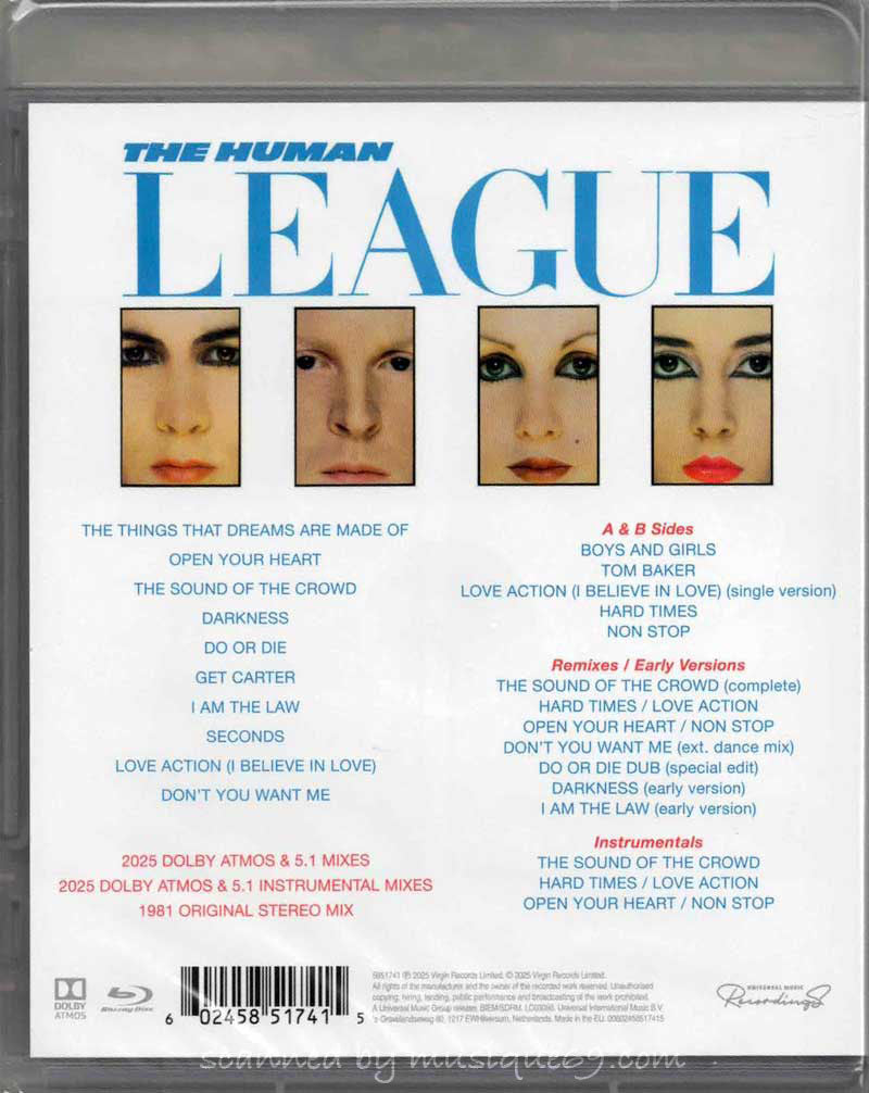 The Human League - Dare: SDE Surround Series Exclusive Limited Edition Blu-Ray Audio