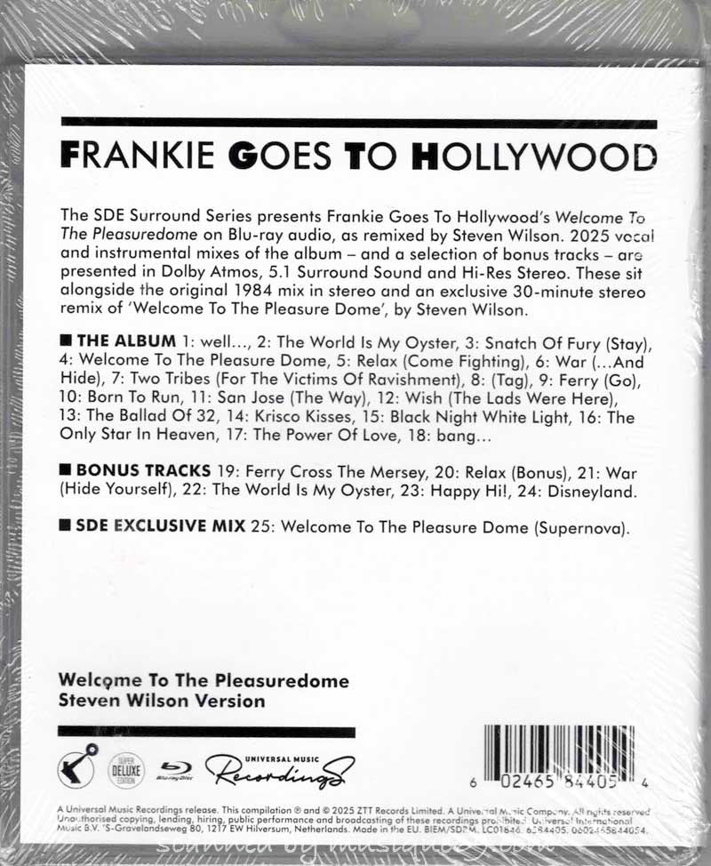 Frankie Goes to Hollywood - Welcome to the Pleasuredome: SDE Surround Series Exclusive Limited Edition Blu-Ray Audio