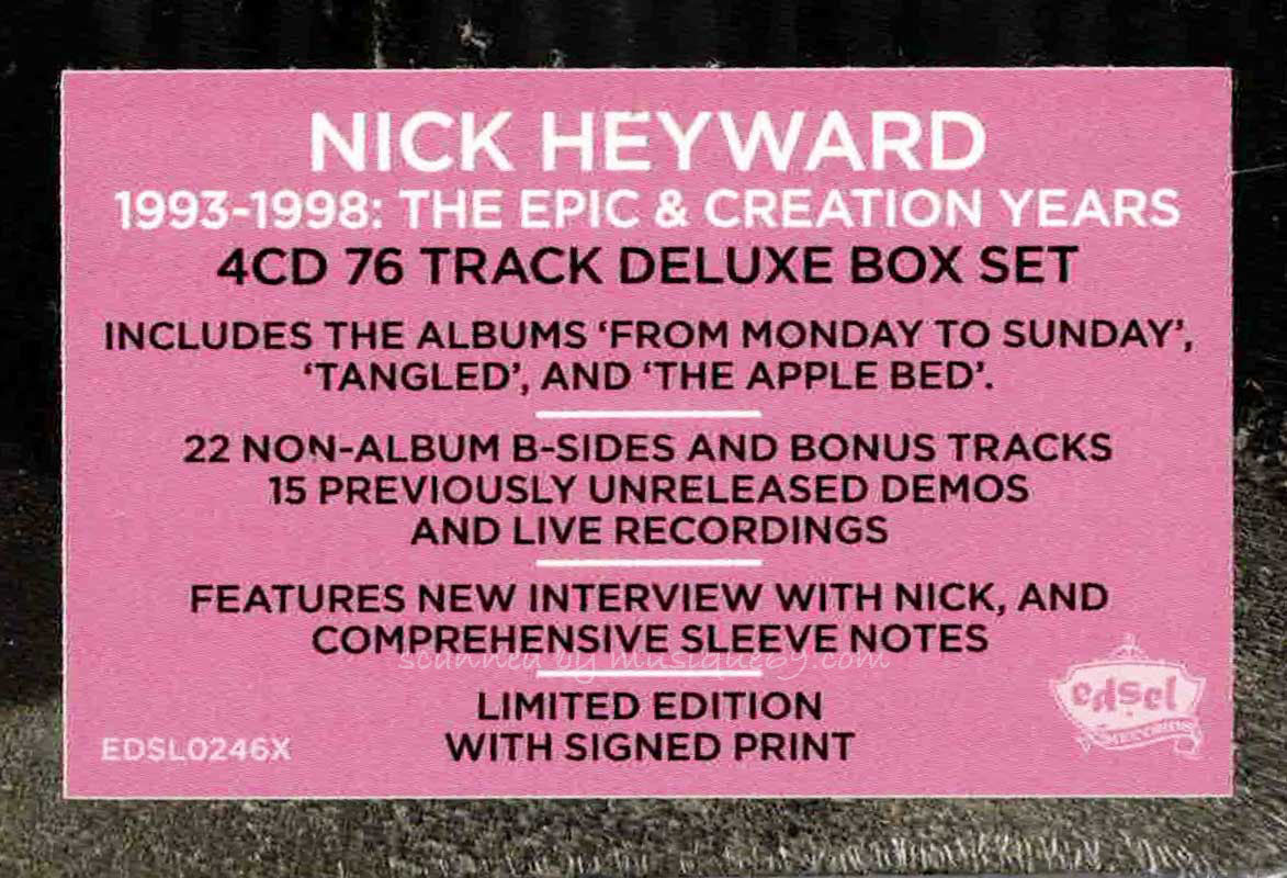 ニックヘイワード Nick Heyward - 1993-1998 The Epic & Creation Years: Exclusive Autographed/ Deluxe Box Set (CD)