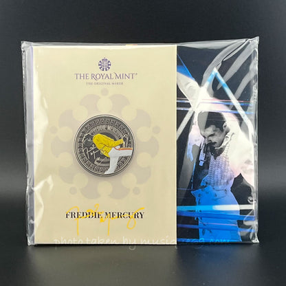 Queen (Freddie Mercury) - Music Legends: Freddie Mercury 2025 UK £5 Brilliant Uncirculated Color Coin