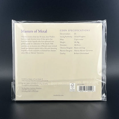 アイアンメイデン Iron Maiden - Music Legends: Iron Maiden 2025 UK £5 Brilliant Uncirculated Coin