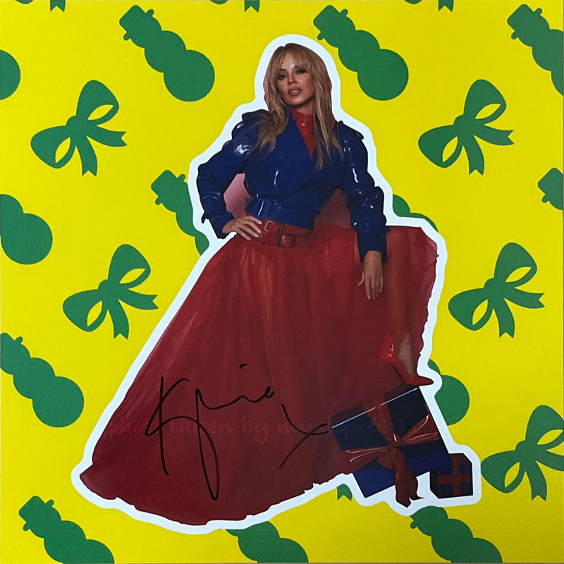 カイリーミノーグ - Kylie Christmas (Fully Wrapped): Exclusive Autographed/ Gold Bottomed Edition CD/ O-Card/ Red Shell Cassette Bundle