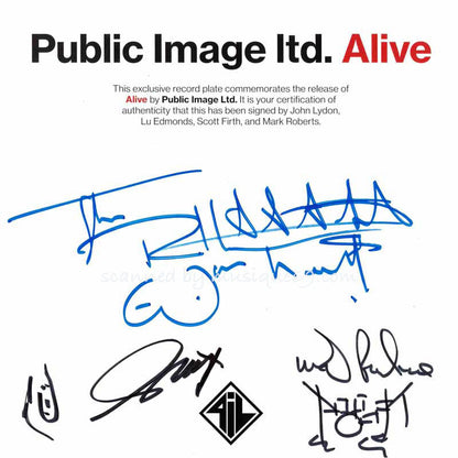 P.I.L. Public Image Ltd - Alive: Exclusive Autographed Edition (CD)
