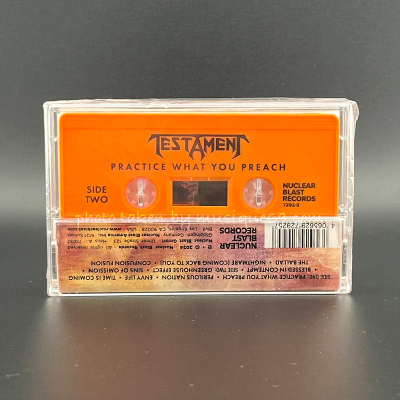 テスタメント Testament - Practice What You Preach: Orange Shell Edition (cassette)