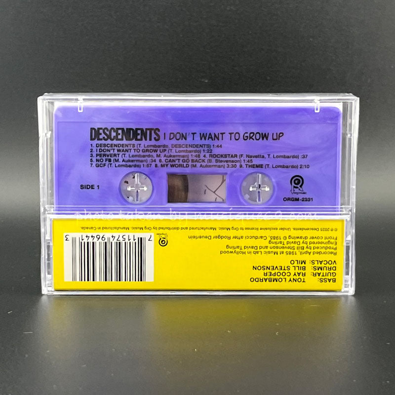 ディセンデンツ Descendents - I Don't Want to Grow Up: Exclusive Silly Swirl Purple Shell Edition (cassette)