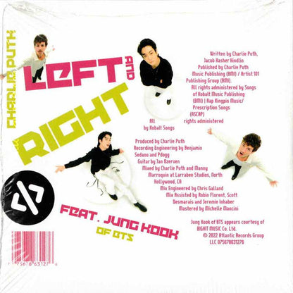 チャーリープース Charlie Puth feat. Jung Kook of BTS - Left and Right: Exclusive Limited Edition Single (CD)