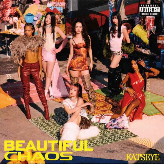 Katseye - Beautiful Chaos: US Exclusive Red Colored / "Tiny Vinyl" Edition 4" EP (vinyl)