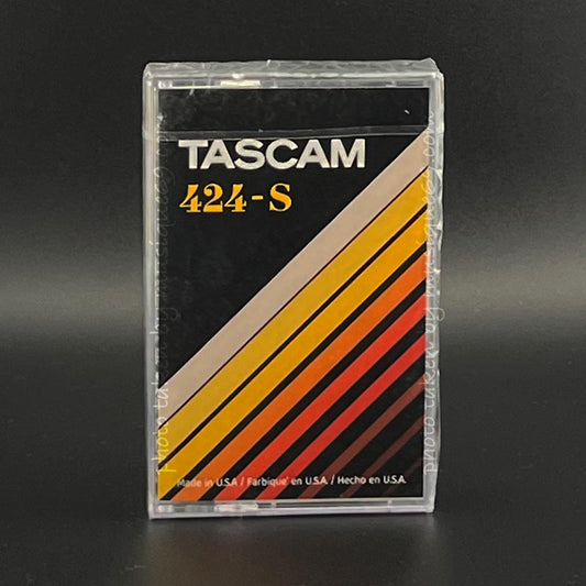 "TASCAM" 424-S High Bias Cobalt Type II C-60 Blank Studio Cassette Tape for Audio Recording and Mastering (cassette)