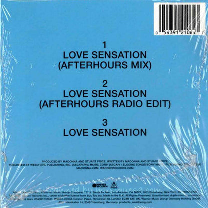 マドンナ Madonna & Kylie - Love Sensation: Exclusive UK Edition/ Blue Cover Artwork Single (CD)