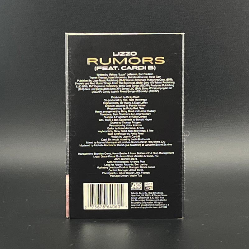 Lizzo feat. Cardi B - Rumors: Exclusive O-Card/ Gold Shell Edition Single (cassette)